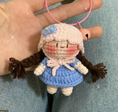 Crochet Mushroom Girl Doll Pattern and Tutorial Chart