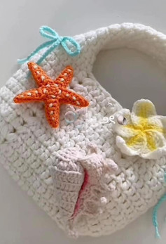 Crochet Ocean Theme Bag Chart: Starfish, Shells, and Jellyfish