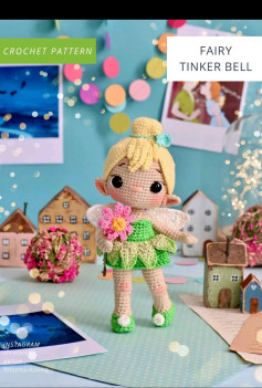 Crochet Pattern Amigurumi Fairy Tinker Bell Doll