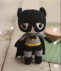Crochet Pattern: Batman, Captain America, Spiderman Amigurumi Dolls