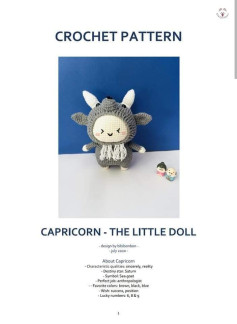 Crochet Pattern Capricorn The Little Doll Amigurumi