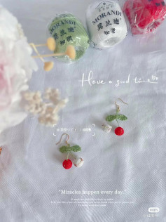 Crochet Pattern: Cherry and Hello Kitty Cat Earrings