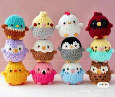 Crochet Pattern: Cute Birds Amigurumi Set