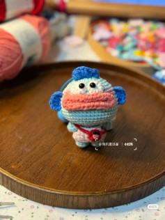 Crochet Pattern: Cute Blue Fish Amigurumi Doll