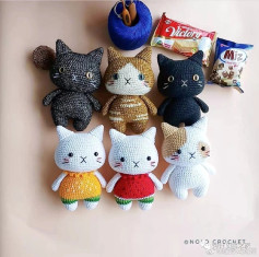 Crochet Pattern for Cute Amigurumi Cat Doll