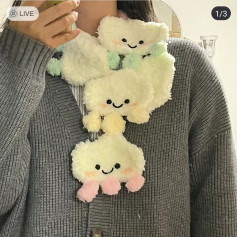 Crochet Pattern for Cute Cloudy Scarf with Pastel Colors