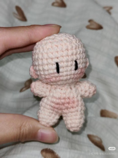 Crochet Pattern for Cute Pink Amigurumi Baby Doll