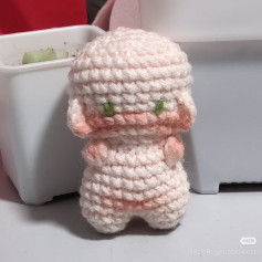 Crochet Pattern for Cute Pink Mummy Doll Amigurumi