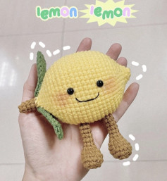 Crochet Pattern for Jellycat Style Lemon Amigurumi Doll