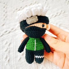 Crochet Pattern for Kakashi Hatake from Naruto