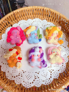 Crochet Pattern for My Little Pony Applejack and Fluttershy Amigurumi Dolls