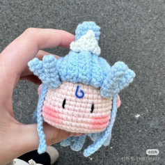 Crochet pattern for Nezha doll head and hair chart