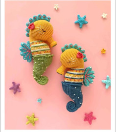 Crochet Pattern for Noah the Sea Horse Amigurumi Doll