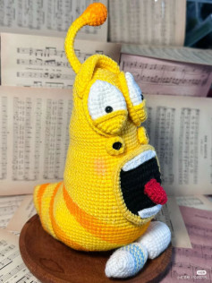 Crochet Pattern for Yellow Snot Bug Amigurumi Doll