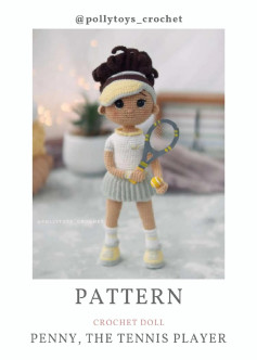Crochet Pattern: Penny the Tennis Player Doll - Legs and Shoes Tutorial