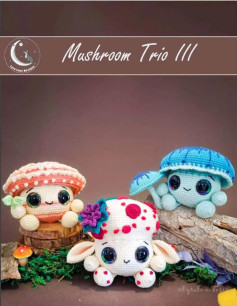 Crochet Pattern: Rhodotus Mushroom Amigurumi Doll