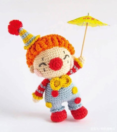 Crochet Pattern: Smiling Clown Amigurumi Doll Tutorial