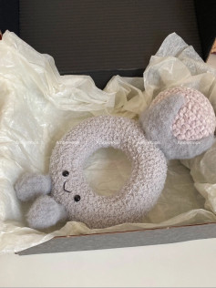 Crochet Pattern Tutorial for Cute Jellycat Ring Amigurumi with Diamond and Feet Instructions