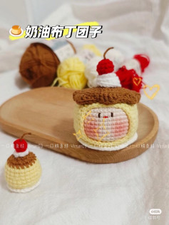 Crochet Pattern Tutorial for Cute Pudding and Tofu Dumpling Amigurumi Dolls