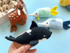 Crochet Pattern Tutorial: How to Make an Amigurumi Orca Whale