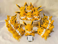 Crochet Pikachu Amigurumi Pattern: Free Chart for Head, Body, Arms, Legs & Ears