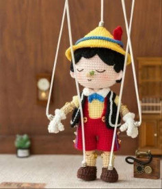 Crochet Pinocchio Marionette Doll Pattern