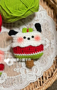 Crochet Pochacco Watermelon Amigurumi Pattern