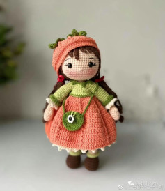 Crochet Pumpkin Girl Doll Pattern