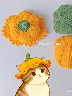 Crochet Pumpkin Hat Pattern with Chart Instructions