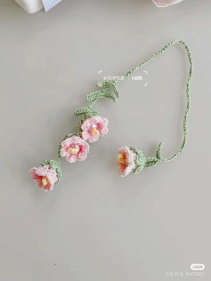 Crochet Romantic Lily of the Valley Hanging Ornament Chart