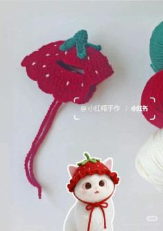 Crochet Strawberry Hat Pattern with Thai Instructions