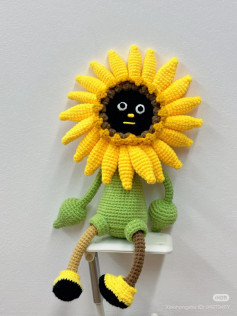 Crochet Sunflower Doll Pattern Tutorial