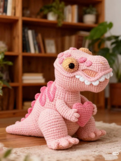 Crochet T-Rex Dinosaur Amigurumi Pattern Tutorial