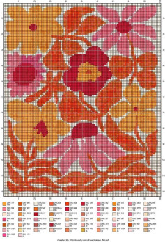 Crochet Tapestry Patterns: Vibrant Floral Designs, Autumn Leaves, Mushrooms, and Botanical Motifs for Pixel Art Stitching