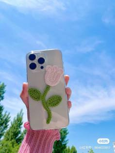 Crochet Tulip Phone Case Pattern