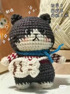 Crochet Tutorial: Cute Cat Amigurumi Doll Pattern Chart
