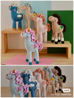 Crochet Unicorn Family Amigurumi Pattern