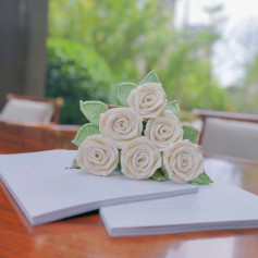 Crochet Wine Glass Rose Pattern Chart and Tutorial