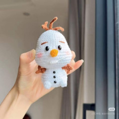 Cute Amigurumi Olaf Snowman Crochet Pattern Chart