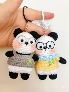 Cute Amigurumi Panda Bear Crochet Pattern Chart