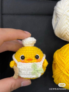 Cute Chef Chick Amigurumi Crochet Pattern Tutorial