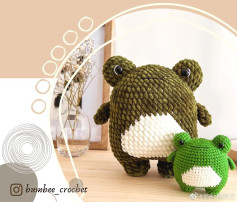 Cute Chubby Frog Amigurumi Crochet Pattern Tutorial