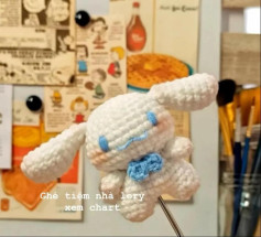 Cute Cinnamoroll Amigurumi Crochet Pattern Chart