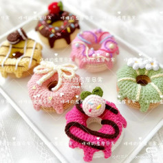 Cute Colorful Crochet Donuts Amigurumi Pattern Chart