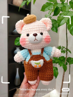 Cute Crochet Amigurumi Bear and Rabbit Dolls Patterns with Charts