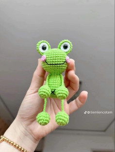 Cute Crochet Frog Amigurumi Free Pattern Chart
