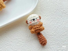 Cute Crochet Gummy Bear Keychain Pattern Chart