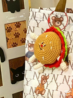 Cute Crochet Hamburger Doll Pattern Chart