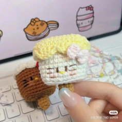 Cute Crochet Hello Kitty Ice Cream Popsicle Pattern Chart Tutorial