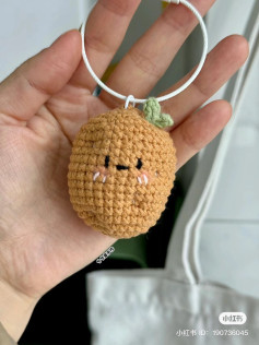 Cute Crochet Potato Keychain Pattern Tutorial